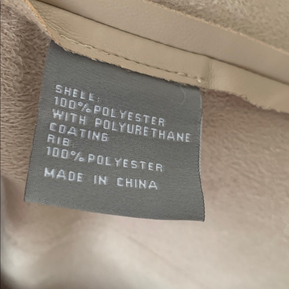 Bagatelle Faux Leather Light Pinkish/Tan Draped Jacket Size Medium - Picture 8 of 12